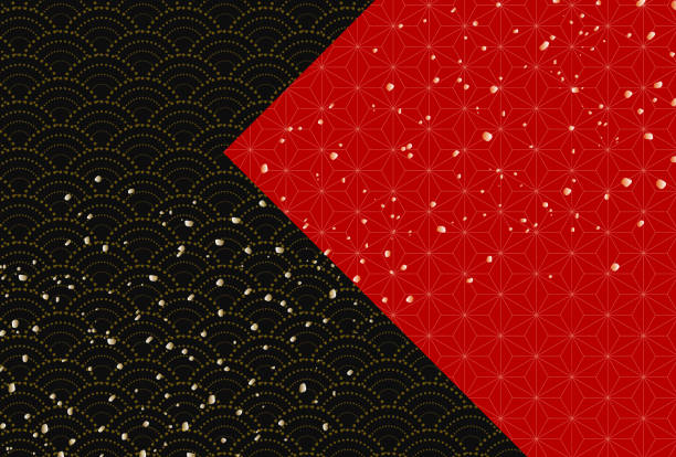 伝統的な日本語パターンのイラスト - 正月　背景点のイラスト素材／クリップアート素材／マンガ素材／アイコン素材