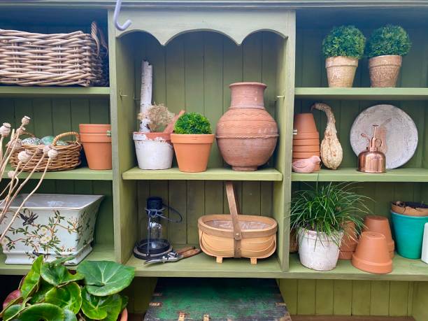 istock Greenhouse shelves 1267079036