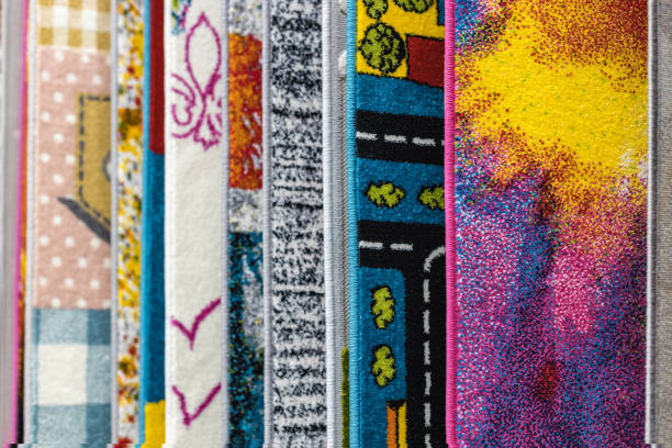 istock The store sells samples of various colorful rugs. 1267082031