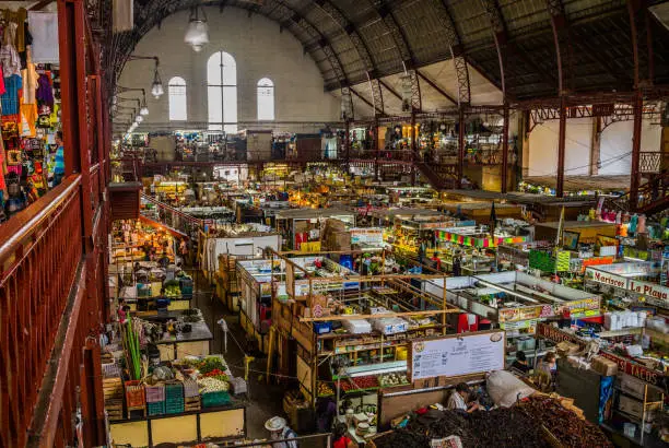 a beautiful colonial Guanajuato Mexico has a fun market of food and local craft called Mercado Hidalgo