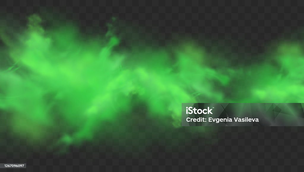 Green Smoke Isolated On Transparent Background Realistic Green Bad Smell  Magic Mist Cloud Chemical Toxic Gas Steam Waves Realistic Vector  Illustration Stock Illustration - Download Image Now - iStock