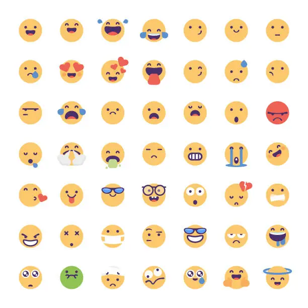 Vector illustration of Emoticons collection