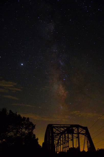 istock Milkyway over historic bridge 1267097789