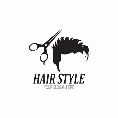 Hair Style Barber Shop Icon And Symbol Template Stock Illustration -  Download Image Now - Antique, Backgrounds, Badge - iStock