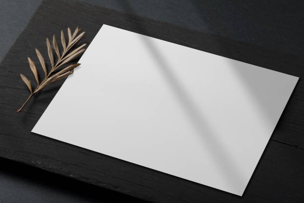 istock Postcard & Invitation card mockup template 1267101643
