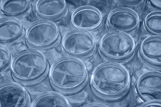 istock Sorting and collection of glass containers for recycling and reuse. 1267101785