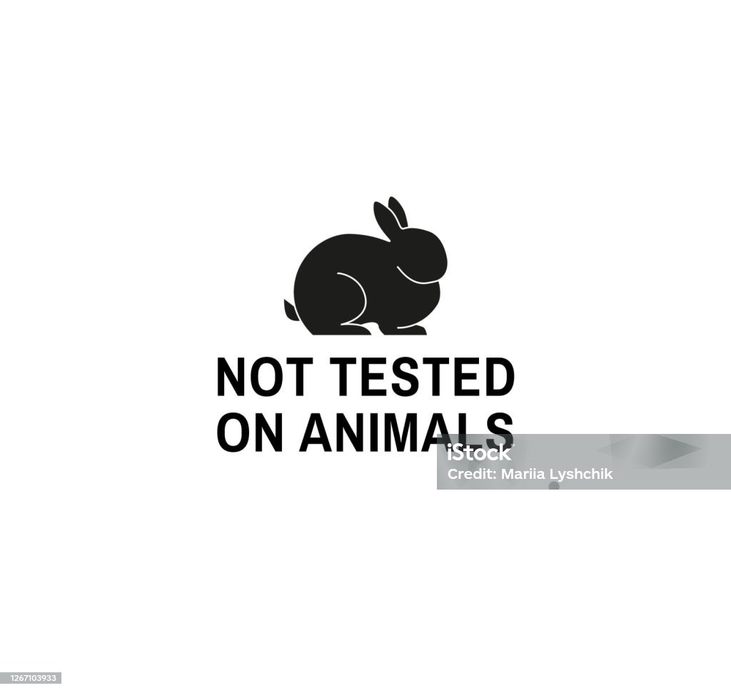 Not Tested On Animals Cruelty Free Symbol With Bunny Icon In Vector  Isolated On White Background Sticker For Vegan Cosmetics Packaging Stock  Illustration - Download Image Now - iStock