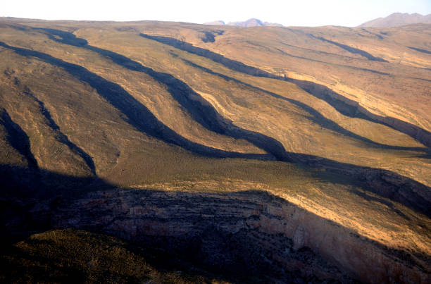 istock Dramatic Karoo mountain contours as seen from the air 1267105984