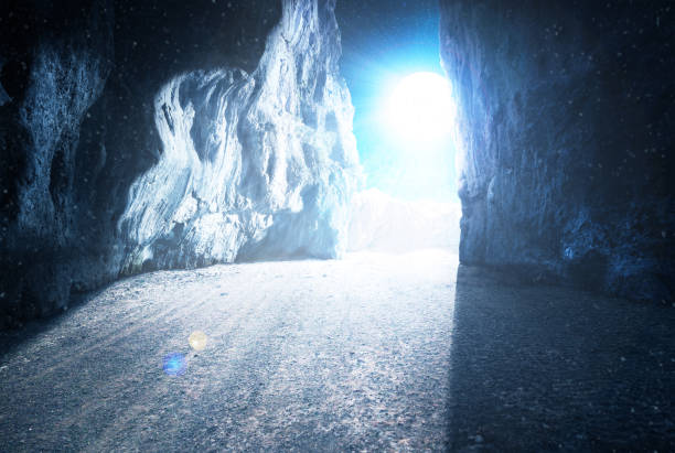 istock Fantastic view of the moon from the cave 1267107187