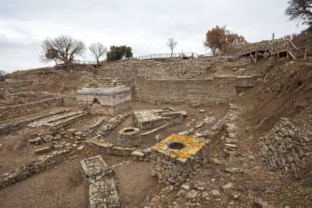 Photo of Ruins of Troy in Canakkale, Turkey.