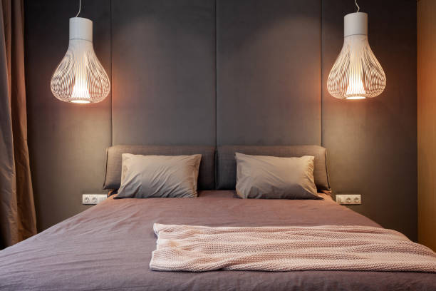 istock Modern house with contemporary interior design in bedroom 1267108425
