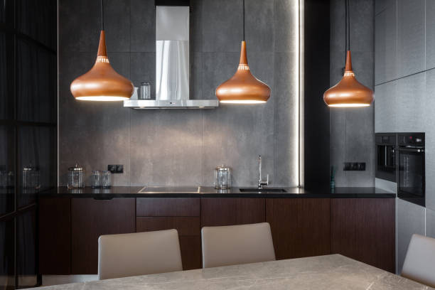 istock Modern house with contemporary interior design in kitchen 1267108443