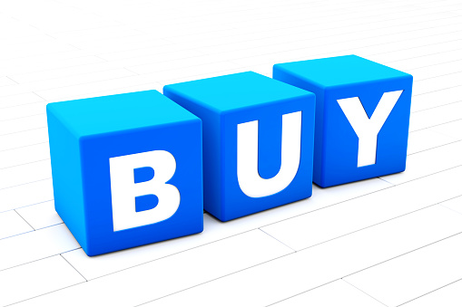 3D rendered illustration of the word Buy.