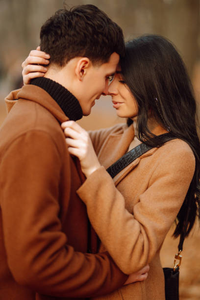 istock Couple in the autumn park. 1267114710