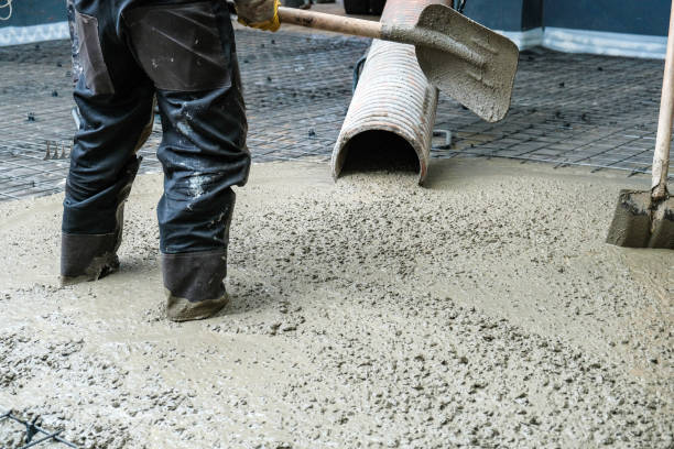 istock builders poured concrete at the construction site 1267115384