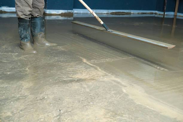 istock builders poured concrete at the construction site 1267115432