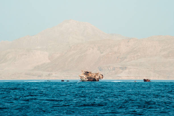 istock Shipwreack near the sea reef 1267117157