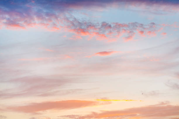 istock Beautiful sky with clouds before sunset. Summer sunset. 1267119652