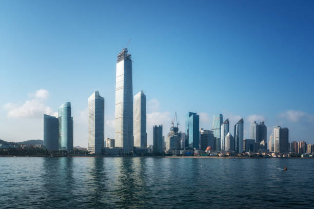 istock Qingdao architectural landscape skyline 1267132814