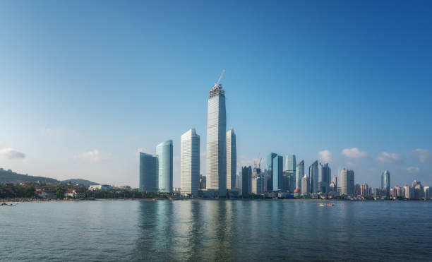istock Qingdao architectural landscape skyline 1267132861