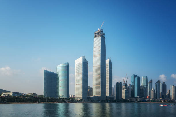 istock Qingdao architectural landscape skyline 1267132911