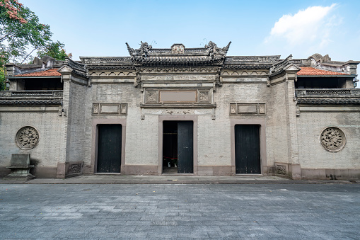 Street View of historic old house in Ningbo