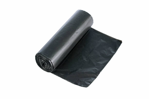 istock Roll of new black trash bags 1267134406