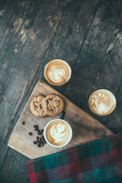 istock Coffee and cake on the table in a cafe shop 1267141037