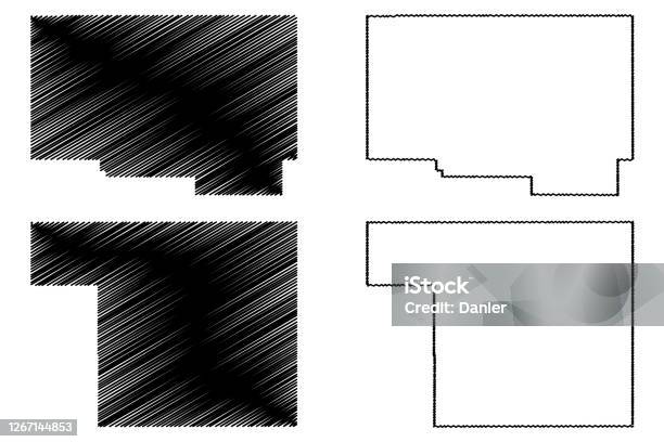 リンカーンと境界郡アイダホ州マップベクトルイラスト落書きスケッチリンカーンと境界マップ いたずら書きのベクターアート素材や画像を多数ご用意