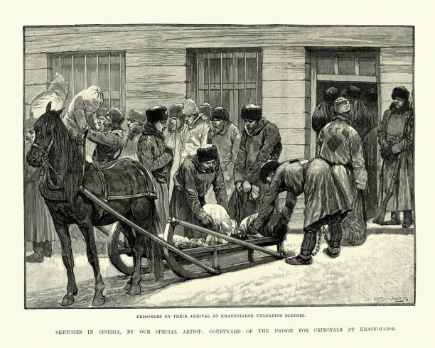 Womens Prison In Siberia Russia 19th Century High-Res Vector Graphic -  Getty Images
