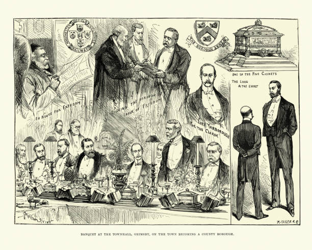 istock Banquet at Townhall, Grimsby, Victorian, 19th Century 1267147084