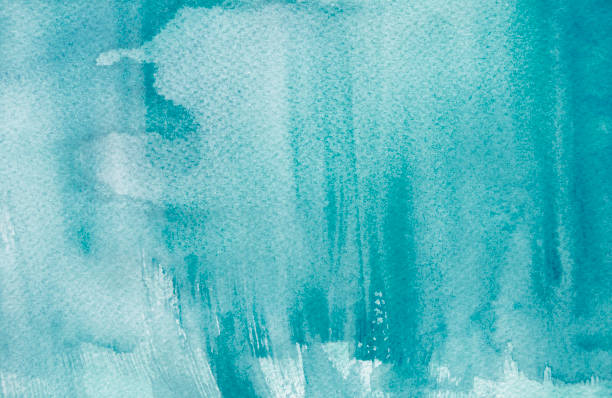 Turquoise blue watercolor background Turquoise blue watercolor abstract background paper watercolor painting textured blue stock pictures, royalty-free photos & images