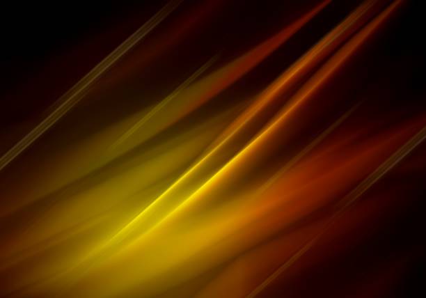 istock Abstract background blurred black dark and gold red neon light with gradient texture lines effect motion design pattern graphic concept. 1267151167