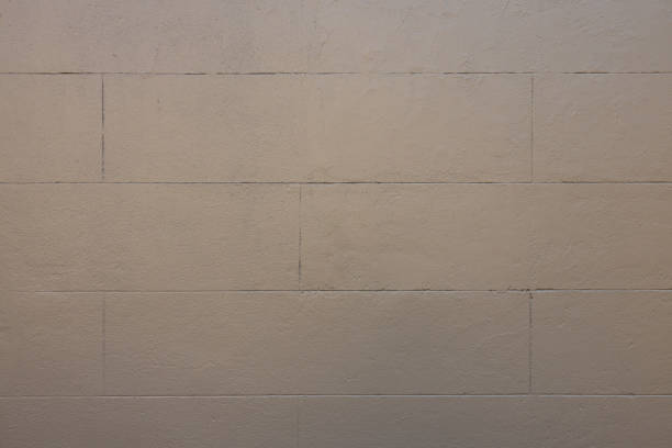 Part of painted gray concrete wall