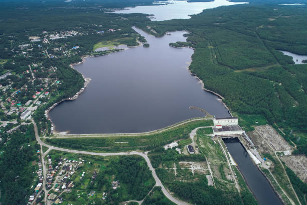 istock Hydropower Plant Aerial View 1267156231