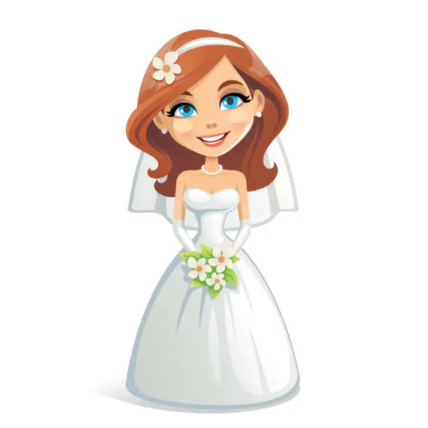 Vector illustration of Bride