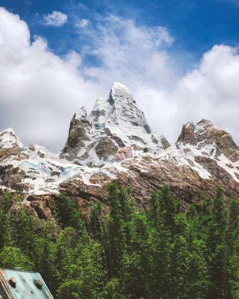 Mountains Taken at Disney’s Animal Kingdom disney world stock pictures, royalty-free photos & images