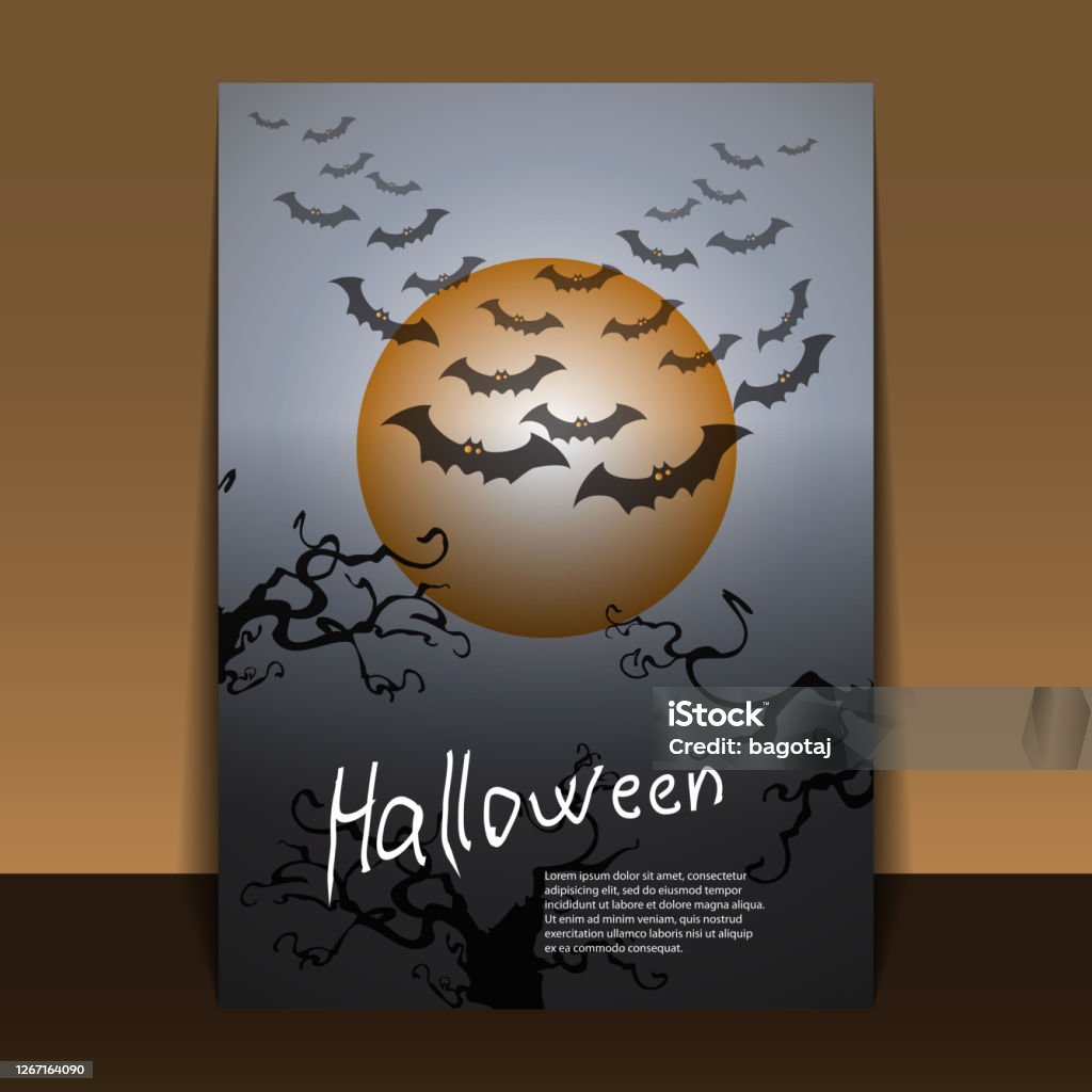 Ilustración de Diseño De Folletos O Portadas De Halloween y más Vectores  Libres de Derechos de Acontecimiento - Acontecimiento, Amarillo - Color,  Animal - iStock