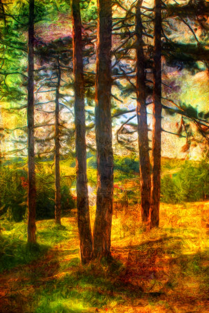 istock Oil landscape painting 1267165294