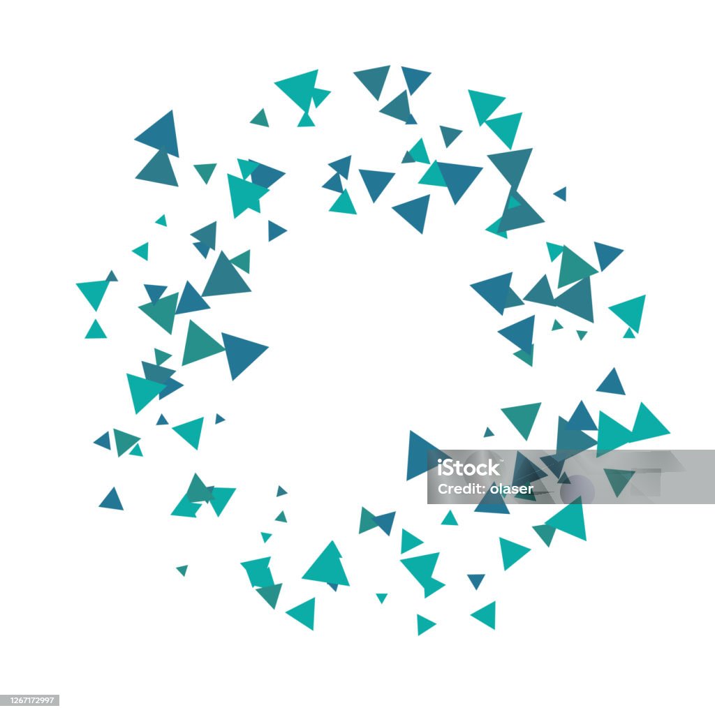 Two Random Triangles Triangles In Cloud Random Direction Stock Illustration - Download Image ...