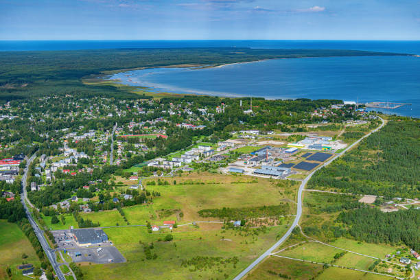 istock aerial view over the Kardla city 1267176894