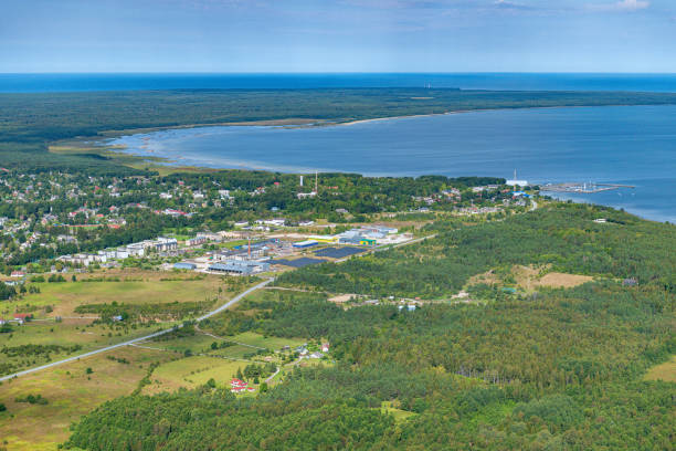istock aerial view over the Kardla city 1267176902