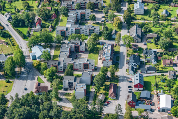 istock aerial view over the Kardla city 1267177000