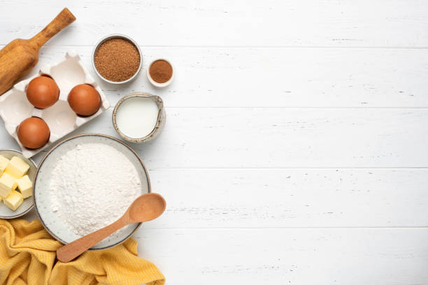 istock Ingredients for baking a cake cookies or sweet pastry 1267179397