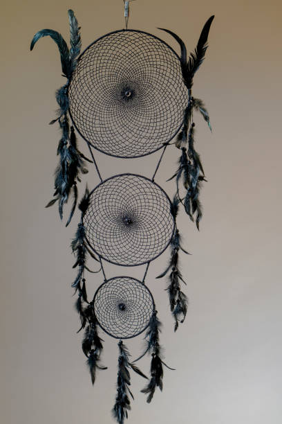 istock Black color geometric shaped handmade dreamcatcher 1267180117