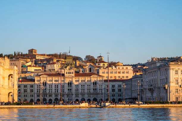 istock Piazza Unita d Italia and castle Castello di San Giusto 1267181581
