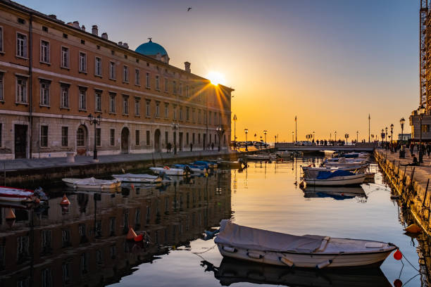 istock View from Canal Grande with some small boats to sunset 1267181598