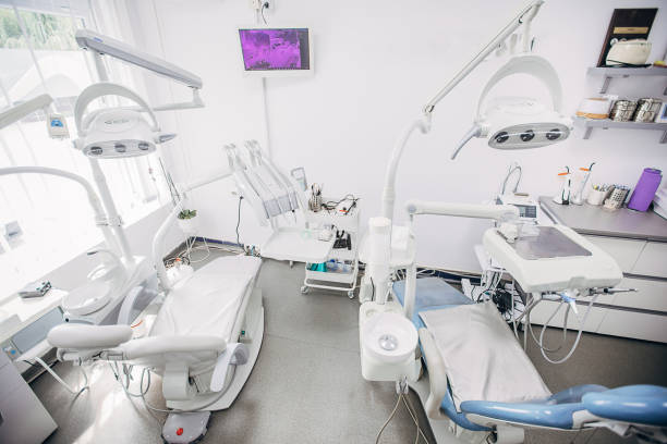 istock Interior of modern dentist office 1267189191