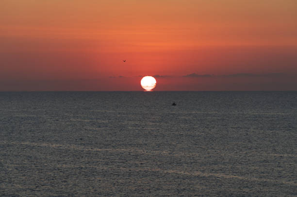 Early dawn off the coast of Sicily