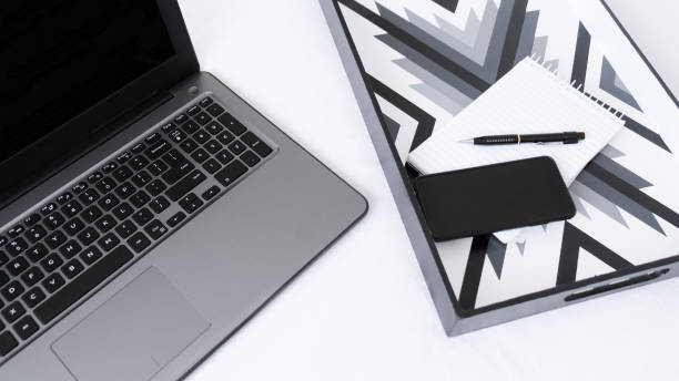 istock Working in the office at home in a bright and cozy apartment 1267220608